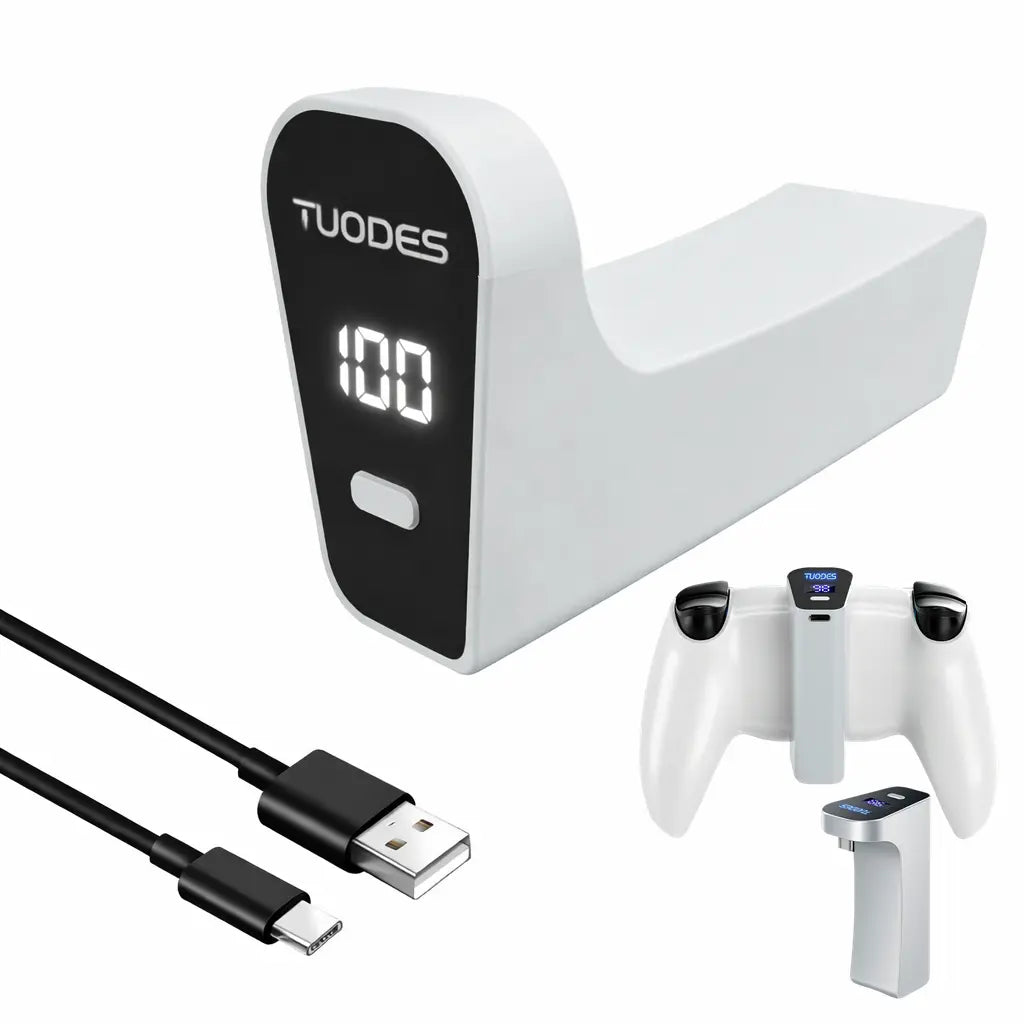 \\PS5 Controller External Battery Pack – +15H Playtime, Type-C, 2000Mah High-Capacity, Compatible with PS5 Slim\