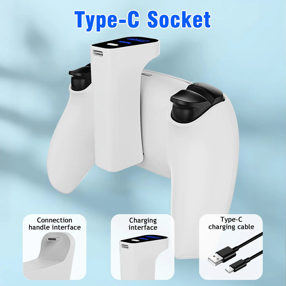 \\PS5 Controller External Battery Pack – +15H Playtime, Type-C, 2000Mah High-Capacity, Compatible with PS5 Slim\