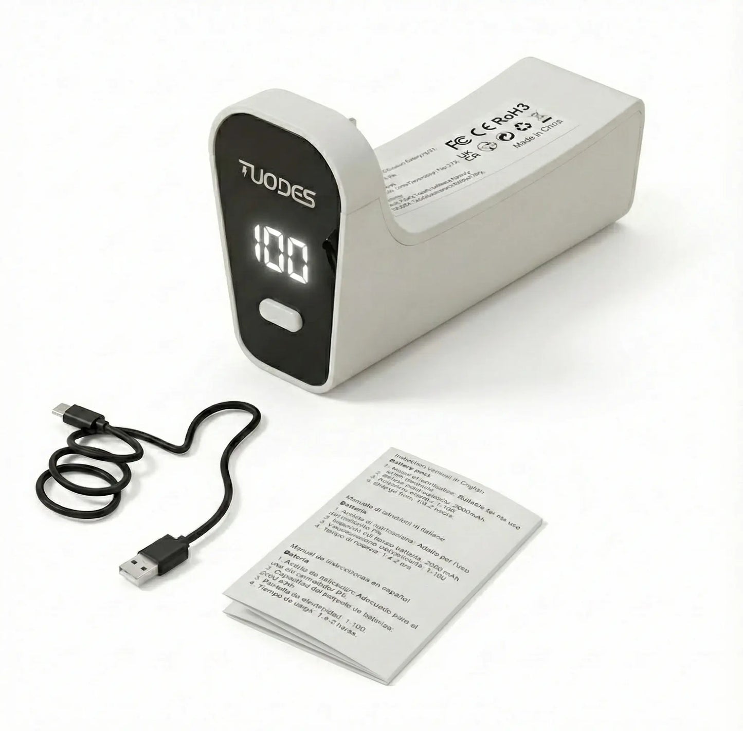 \\PS5 Controller External Battery Pack – +15H Playtime, Type-C, 2000Mah High-Capacity, Compatible with PS5 Slim\