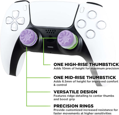 Aim Boost Kit for Playstation 5 (PS5) and Playstation 4 (PS4) Controller | Includes Performance Thumbsticks and Precision Rings | Galaxy Edition