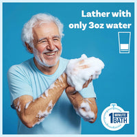 Disposable Rinse Free Bathing Wipes - 25 Pack - All-In-1 Single Use Shower Wipes, Simply Dampen, Lather, and Dry without Shampoo or Rinsing