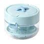3-In-1 Retainer Case for Cleaning, Drying and Storage, Portable Denture Bath Box with Drainage Tray, Retainer Soaking Case for Aligner and Mouth Guard (Blue)
